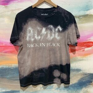 🔥EC🔥AC⚡️DC Back In Black 100% Cotton Tie Dye T-shirt.